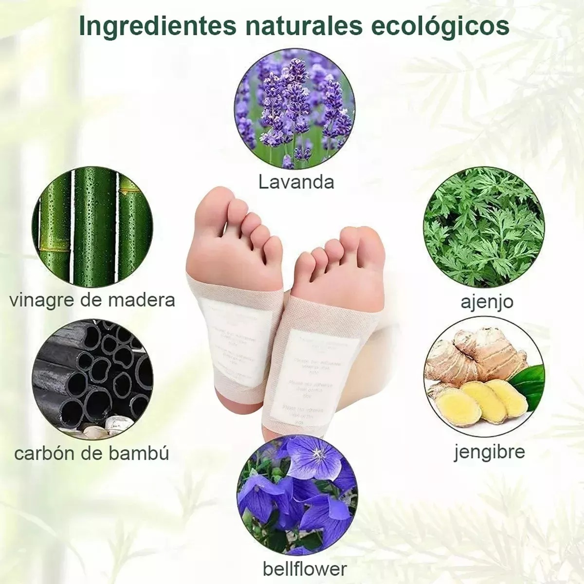 Miniatura 6 de 10 Parches Kinoki + masajedor 5 almohadi